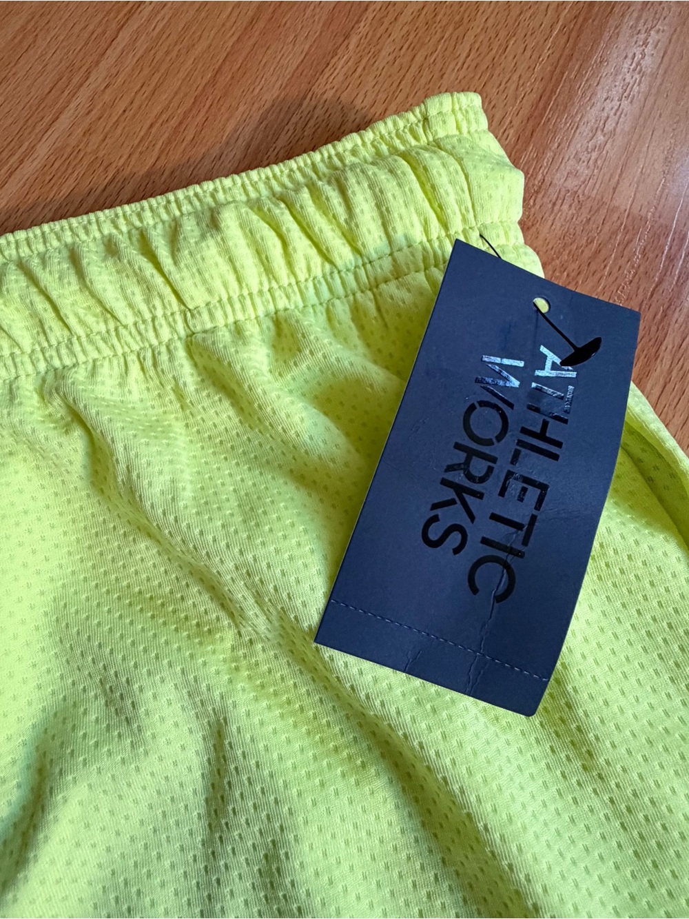 Athletic Works Neon Green Mesh Athletic Shorts